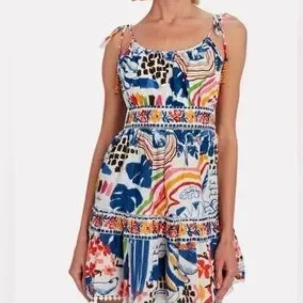 FARM Rio Colorful Patchwork Mini Dress | NWT | Size Medium